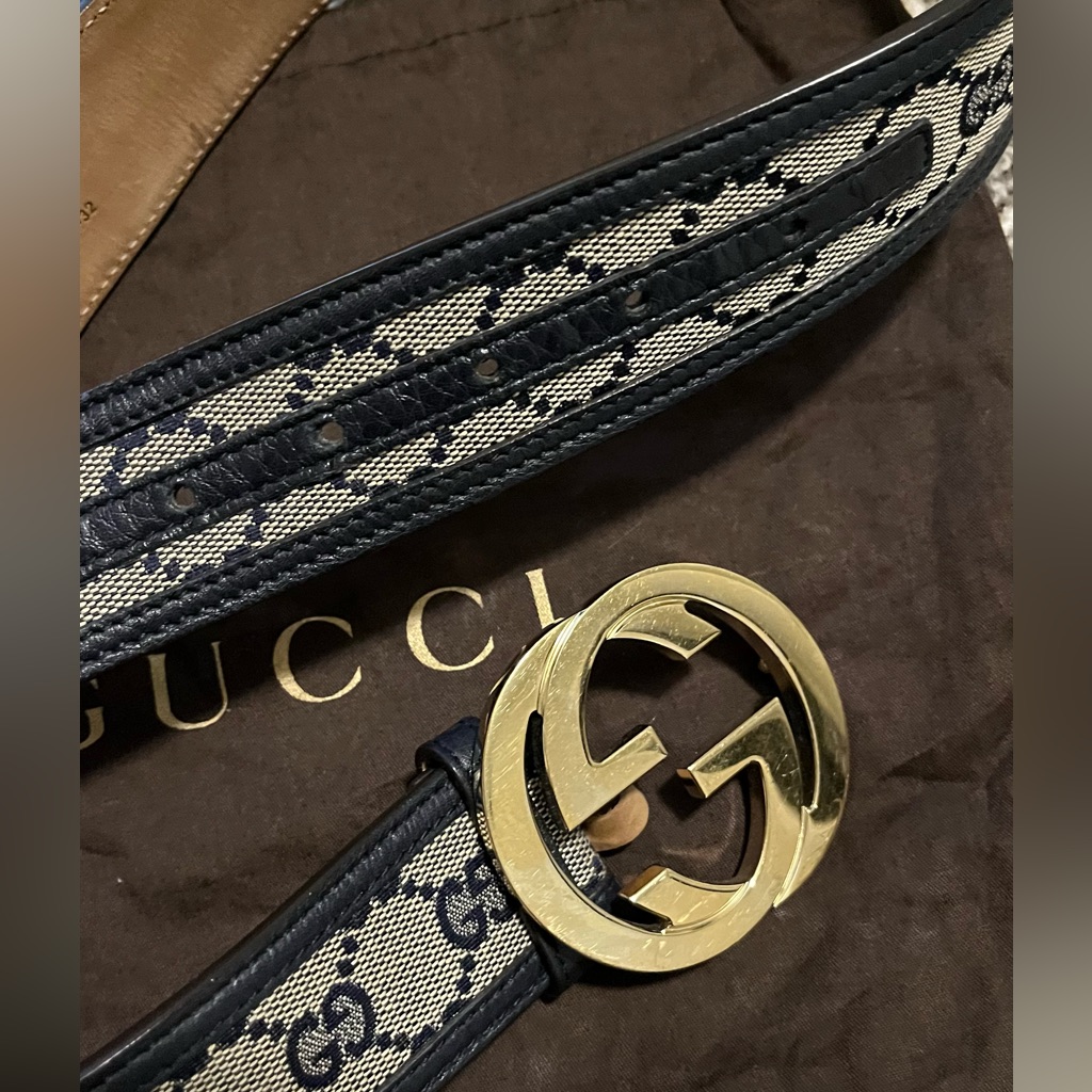 Gucci Monogram Belt